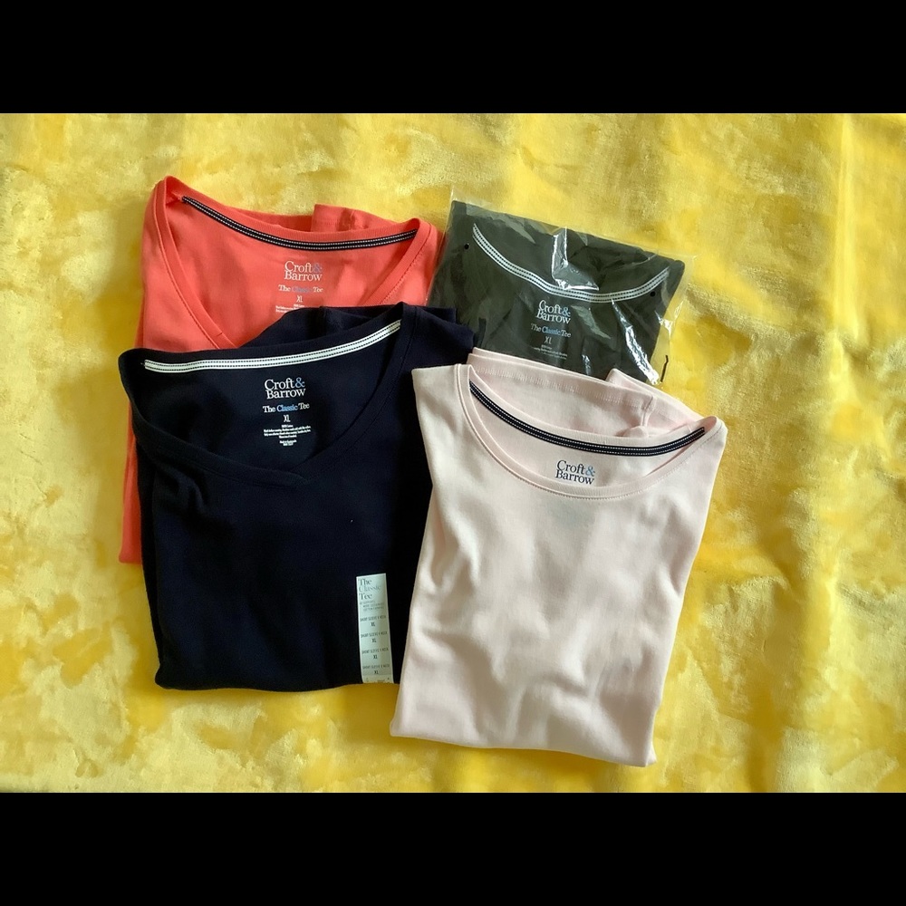 COPY - COPY - Lot of 4 Croft & Barrow XL Short Sleeve Shirts